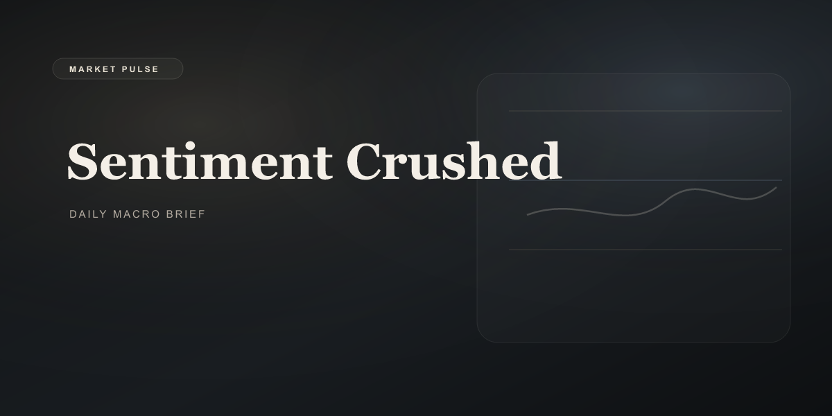 Sentiment Crushed, Gold Steady at $4,749 — April 11 Outlook