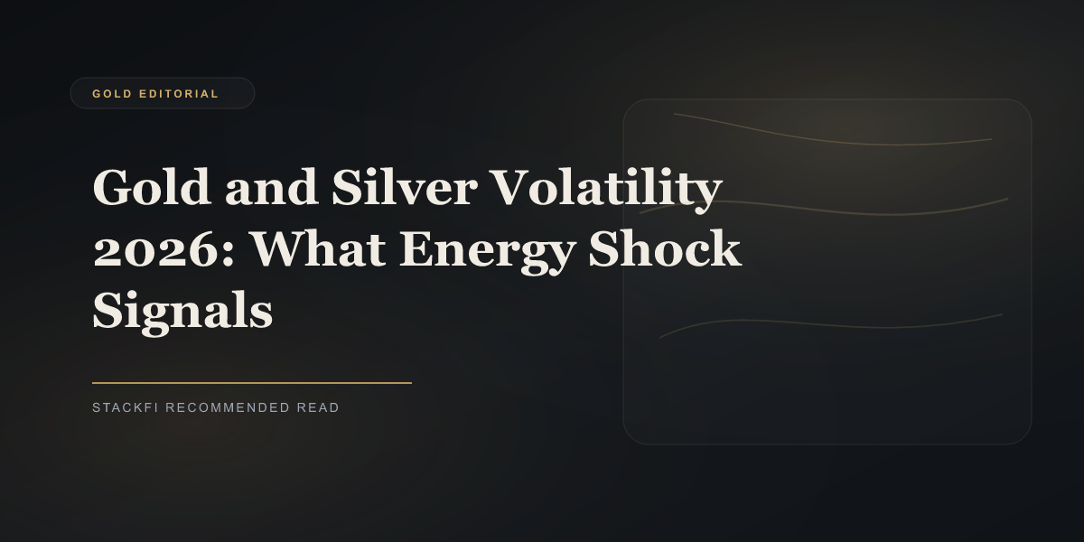 Gold and Silver Volatility 2026: What Energy Shock Signals